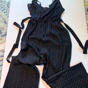 LEMITE  3XL Gray Polka Dot Knit Top